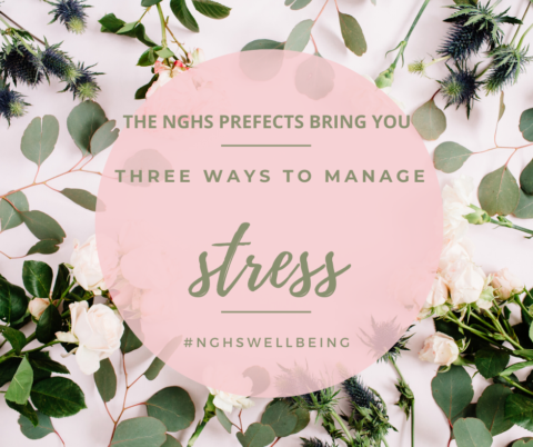 Introduction to the NGHS Prefect Wellbeing blog about three ways to manage stress